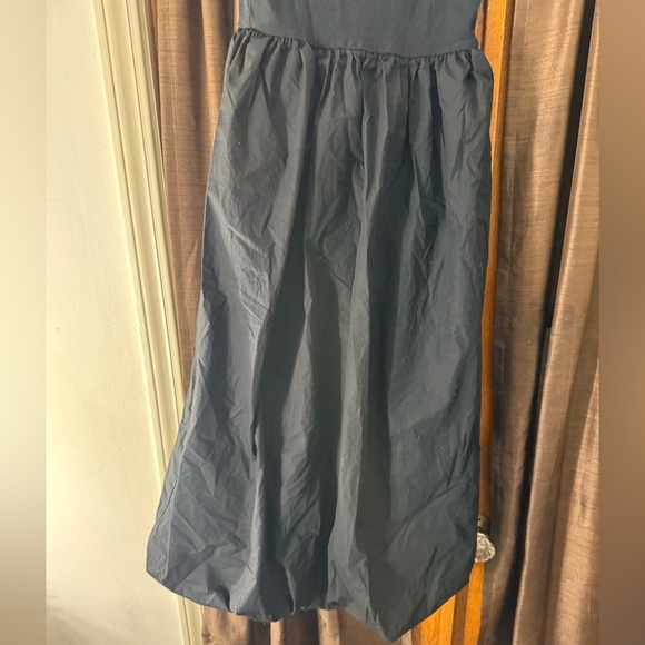 Sincerely Jules Black Strapless Midi Dress Size M Cocktail Party - Picture 3 of 4